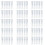 75Pcs Clear Acrylic Pencil Case, Reusable Pen Gift Box Empty Plastic Pen Storage Container Pencil Packaging Box Set 1