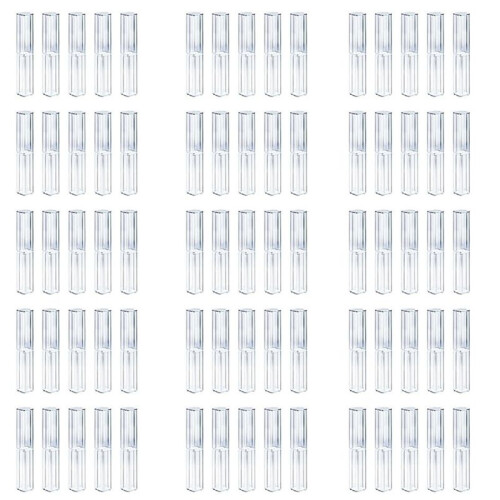 75Pcs Clear Acrylic Pencil Case, Reusable Pen Gift Box Empty Plastic Pen Storage Container Pencil Packaging Box Set