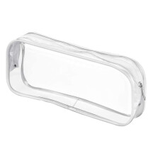 32 Pcs Clear Pencil Case Capacity Transparent Pen Pencil Bag PVC Pen Pencil Zipper Pouches