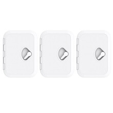 3pcs 270 X 375Mm Plastic Anti Aging Ultraviolet White Deck Marine Hatch Boat Hatches Inspection Yacht Cover RV
