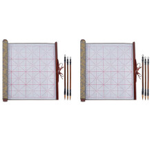 Tissu Magique D'Écriture à L'Eau Réutilisable Ensemble de Calligraphie Chinoise Sans Encre de 6 Stylos Pinceaux D'Écriture de Calligraphie