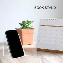 12 Pack Acrylic Book Stand, Clear Book Display Easel, Acrylic Book Stand Holder for Displaying Comic Books, Albums