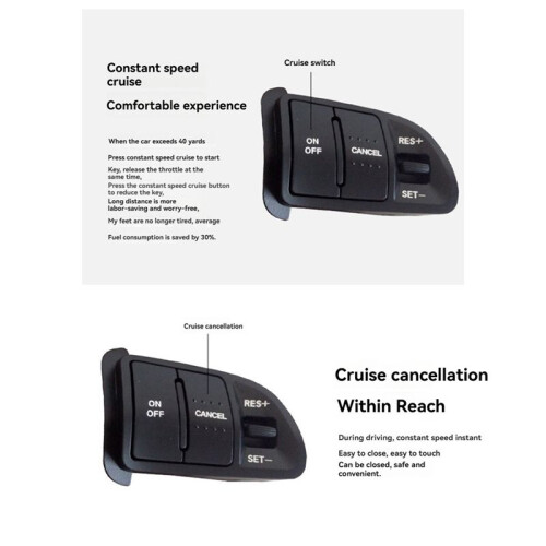 Car Multifunctional Steering Wheel Button Panel for  Sportage  Audio Volume Speed Cruise Control 2