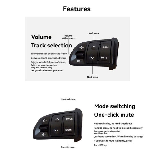 Car Multifunctional Steering Wheel Button Panel for  Sportage  Audio Volume Speed Cruise Control 1