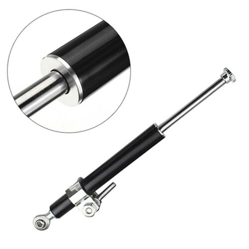 330MM Universal Aluminum Motorcycle Steering Damper Stabilizer 6Way Adjust Stabilizer Linear Safety Control 2