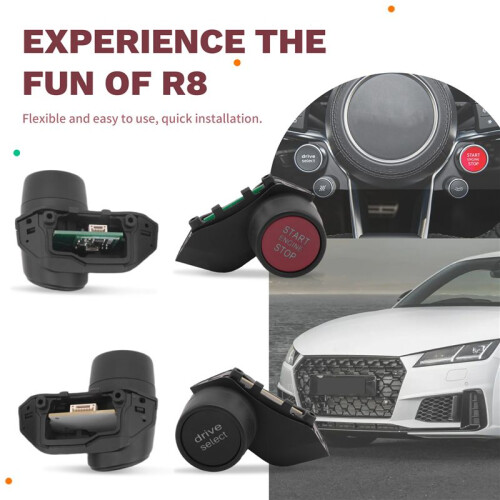 R8 Style Steering Wheel Engine Start Stop  Driving Mode Change Button  for  TT Kit 2
