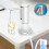 Electric Water Gallon Pump Foldable Automatic Water Dispenser Rechargeable Desktop  Drinking Water Pump 10