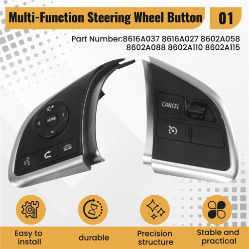 Steering Wheel Audio Button Cruise Control  for  Outlander Mirage Xpander Eclipse  L200 8616A037 2