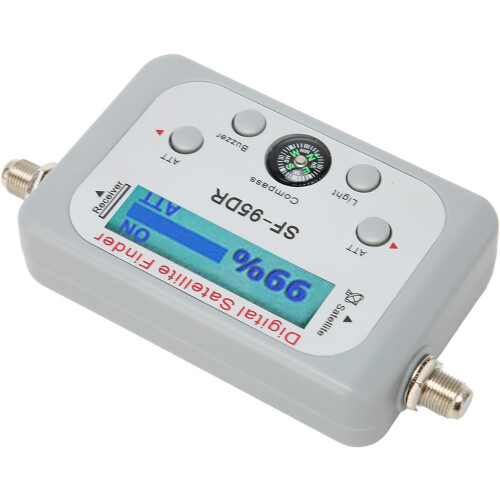 Digital Satellite Finder with Buzzer and ATT, Illuminated Display Meter for Precise Dish Alignment 2