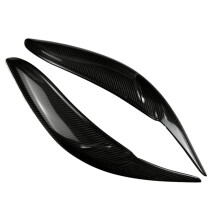Car Carbon Fiber Headlights Eyebrow Eyelid Trim Cover Sticker Car Styling Accessories for Sienna LE SE 2011-2020