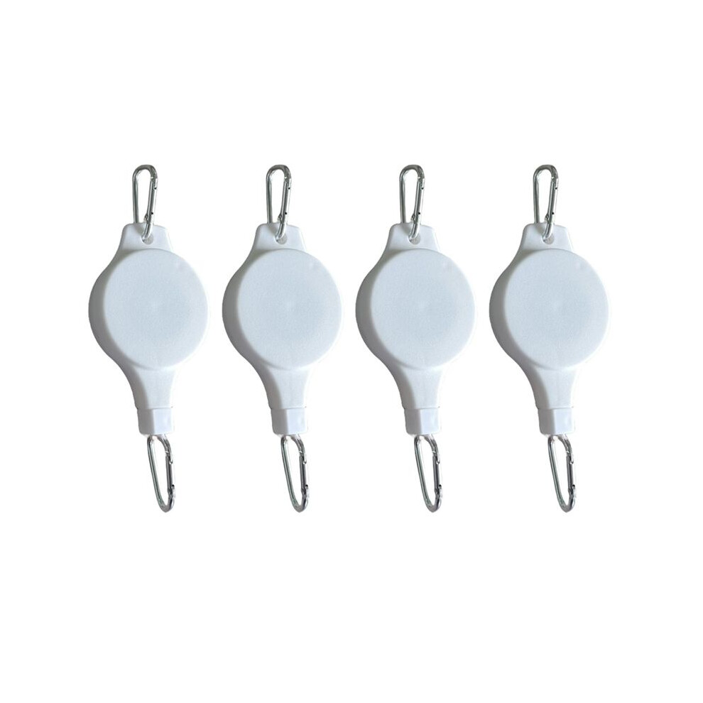 Plant Pulley Retractable Hanger Plant Pulley Adjustable Height Wheel For Hanging Plants Indoor(4Pcs) White 6033833597748