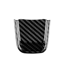 Real Hard Carbon Fiber Sticker for 500 Abarth 595 2020 2021 2022 2023 Car Steering Wheel Trim Accessories Black