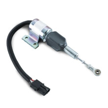 Shut Off Solenoid Compatible for 4BT 5.9L 6BT 5.9L R130 R170 3932529 Engine Reliable Shutdown Control