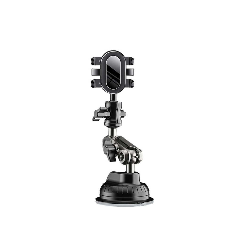 Car Mobile Phone Bracket Selfie Fixed Universal Outdoor Travel Self-Driving Sucker Bracket For Car Window Windshield Black 6033193063396