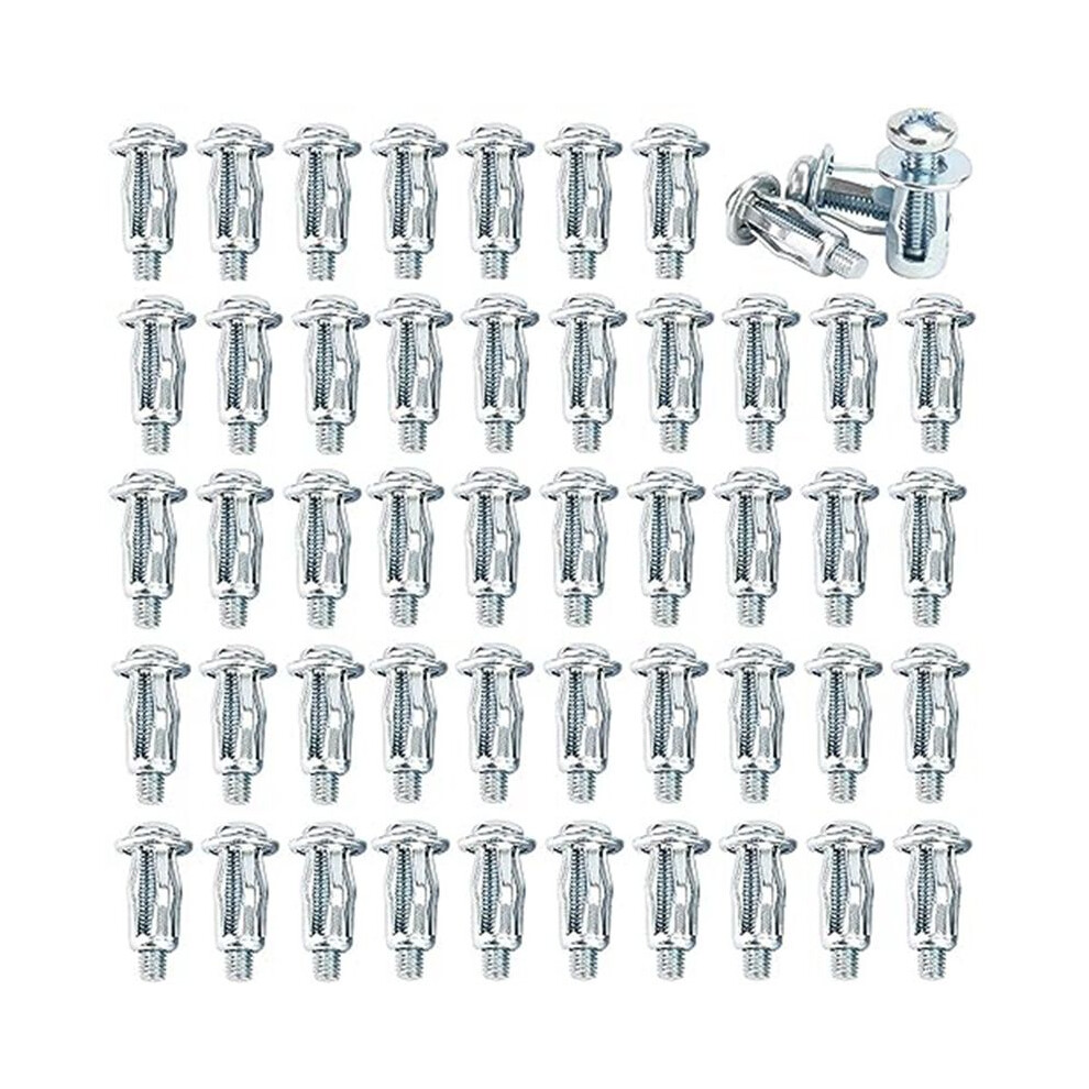 80Pcs Expansion Screw Petal Nut,Petal Shape Metal Nut,Jack Nuts Petal Nuts Expansion Nut,For Installation License Plates 6031282583091