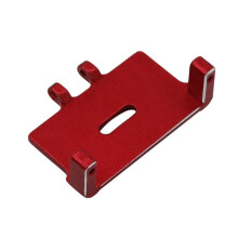 Servo Mount Bracket Steering Arm Steering Rod Suitable for Axial SCX24 1/24 RC Track Car Upgrade Parts, Red