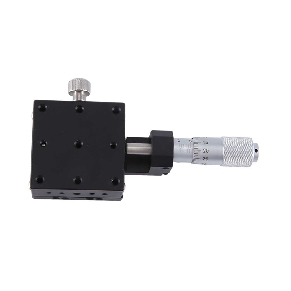 X Axis 40X40mm Knob Micrometer Sliding Stage Guide Rail Type Platform Manual Displacement Sliding Table(Lgx40-C) Light 6031977015142
