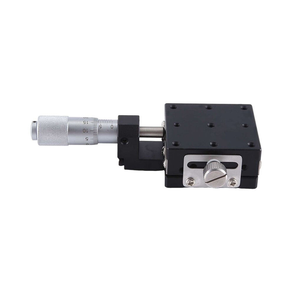 X Axis 40X40mm Knob Micrometer Sliding Stage Guide Rail Type Platform Manual Displacement Sliding Table(Lgx40-C) Light 6031982814051