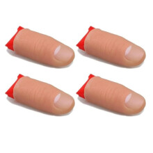 Magic Thumb Tip Set of 4 with Realistic Skinlike Texture for Silk Vanish and Close Up Magic