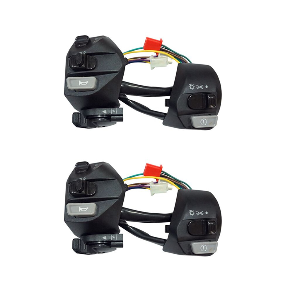 2Pcs 22Mm Motorcycle Switches /Off Button Handlebar Ontrol Horn Turn Signal Start For Mio Lc135 6031969084002