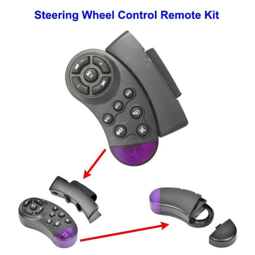 3X Universal Steering Wheel Wireless Remote Control 11 Buttons for Car CD DVD MP5 Player 2