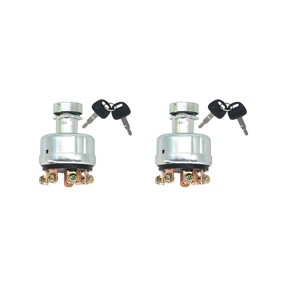 2X 4186743 4186745 Ignition With 4 Keys For Ex160wd Ex200 Excavator Digger Ignition Lock Cylinder 6034189269112