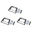 3X Double Din Car Radio Stereo Dash Mounting Kit for  1 E81 E82 E87 E88 2007-2011 Trim Audio Panel Facia Adaptor 1