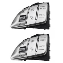 2X Bouton de Volant Multifonction Bouton de RéGlage Du Volume Interrupteur de RéGulateur de Vitesse pour Tucson IX35 2010-2014 A