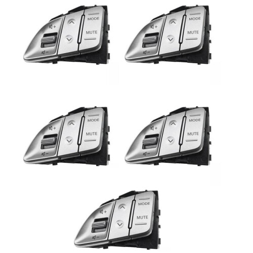5X Multi-Function Steering Wheel Button Volume Adjustment Button Cruise Control for  Tucson IX35 2010 -2014 A