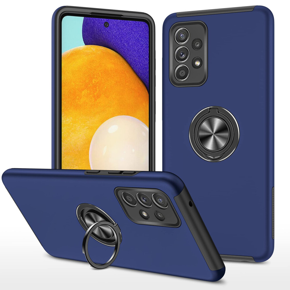 Case For Samsung Galaxy A52/A54 5G With 360 Magnetic Rotation Stand, Shockproof And Fingerprint Resistant Blue 9073542365402