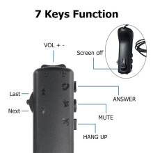 5X 7-Key Universal Car Steering Wheel Buttons Multi-Functional Car Audio GPS Navigation DVD Android Wired Control