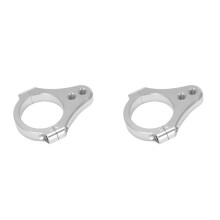 2X Universal 43MM Amortecedor de Direção Garfo de Montagem Braçadeira Suporte Fixador de Pé para