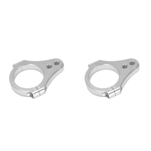 2X Universal 43MM Steering Damper Fork Frame Mounting Clamp Bracket Foot Fixer for