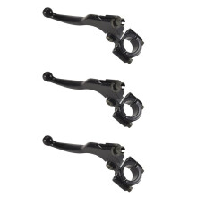 3X Motorcycle Black Left Clutch Brake Handle Lever Perch for CRF XR 80 100 CRF80 XR200 SSR 125Cc