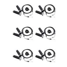 6X Universal Throttle Twist Grip Set with 78 Inch Scooter Throttle Cable for 50Cc 80Cc 125Cc 150Cc GY6
