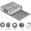 Bedding Storage Box with Window and Handle, Foldable Organizer for Under Bed or Linen Closet, Beige 4