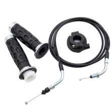4X Juego de Empuñaduras Giratorias de Acelerador Universal con Cable de Acelerador de Scooter de 78 Pulgadas para 50Cc 80Cc 125Cc 150Cc GY6