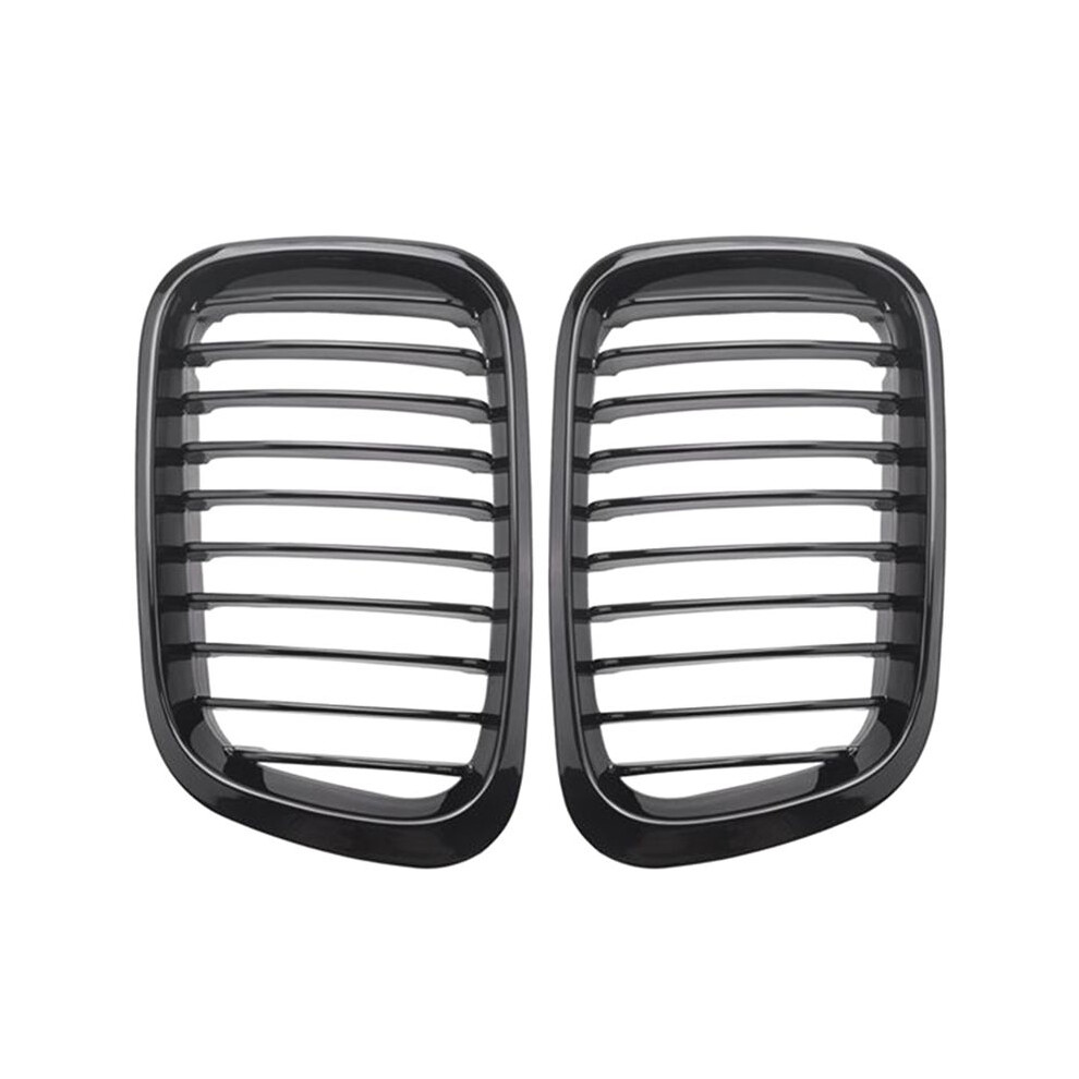 Front Kidney Grills For E46 3 Series 320I 325I 325Xi 323I 4D 4 Door 1998-2001 Gloss 51138208489 51138208490 Black 6031357724657