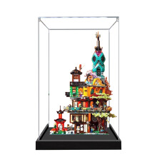 Display Case for 71741 Ninjago Gardens Clear Dustproof UV Resistant Acrylic Box 2mm