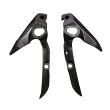 Motorcycle Headlight Side Turn Signal Cover Fairing for FZ07 MT07 FZ-07 MT-07(Black)