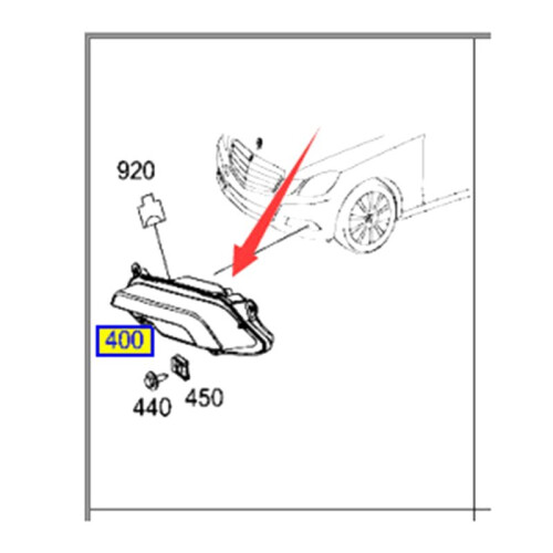 Nebelscheinwerfer Vorne  Tagfahrlicht für   E-Klasse W212 A2128200756 2