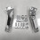 Chrome Passenger Foot Peg Mount Bracket for  Dyna Super & Wide Glide 06-17 4