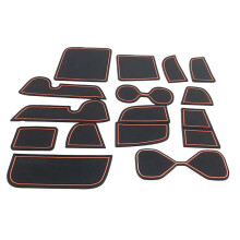 15Pcs Gate Slot Pad for HRV HR-V Vezel 2021 2022 Accessories Interior Non-Slip Anti Dust Cup Holder Inserts