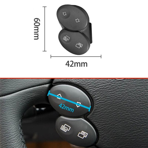 Car Steering Wheel  Control Button Trim Cover for   W218 Cls Class W211 E Class 2006-2008 Black