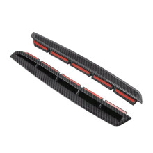 Voor  Palisade 2022 2023 Auto  Light Lamp Ooglid Eyerbow Cover Trim Sticker Accessoires ABS Koolstofvezel