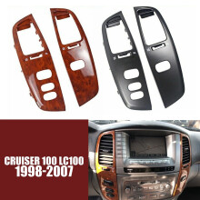 Car Dashboard Air Vent Frame Panel Cover for Land 100 LC100 FJ100 Ujz100 1997-2007 LHD Matte Black