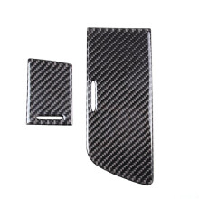 Car Soft Carbon Fiber Center Control Cup Holder Panel Sticker Cover Trim Stickers for Corvette C7 2014-2019
