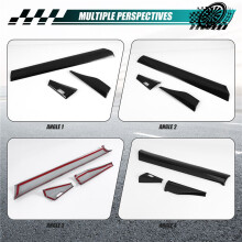 3Pcs Car Glossy Black Center Console Dashboard Panel Decorative Cover Trim for HRV HR-V Vezel 2021 2022 RHD