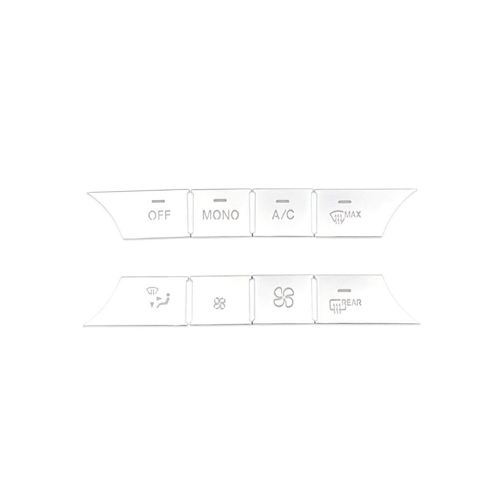 Car Console Ac Media Volume Buttons Sequins Cover Stickers Trim For C E Cls Glk Class W204 W212 Silver 4711205588755