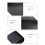 For  Camry 2012 -2017 Car Microfiber Leather Console Armrest Panel Cover Protective Trim Black+Red Wire 8